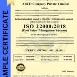 ISO 22000 Certificate