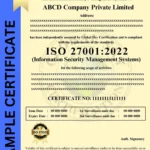 ISO 27001 Certificate