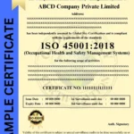 ISO 45001 Certificate