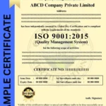 ISO 9001 Certificate